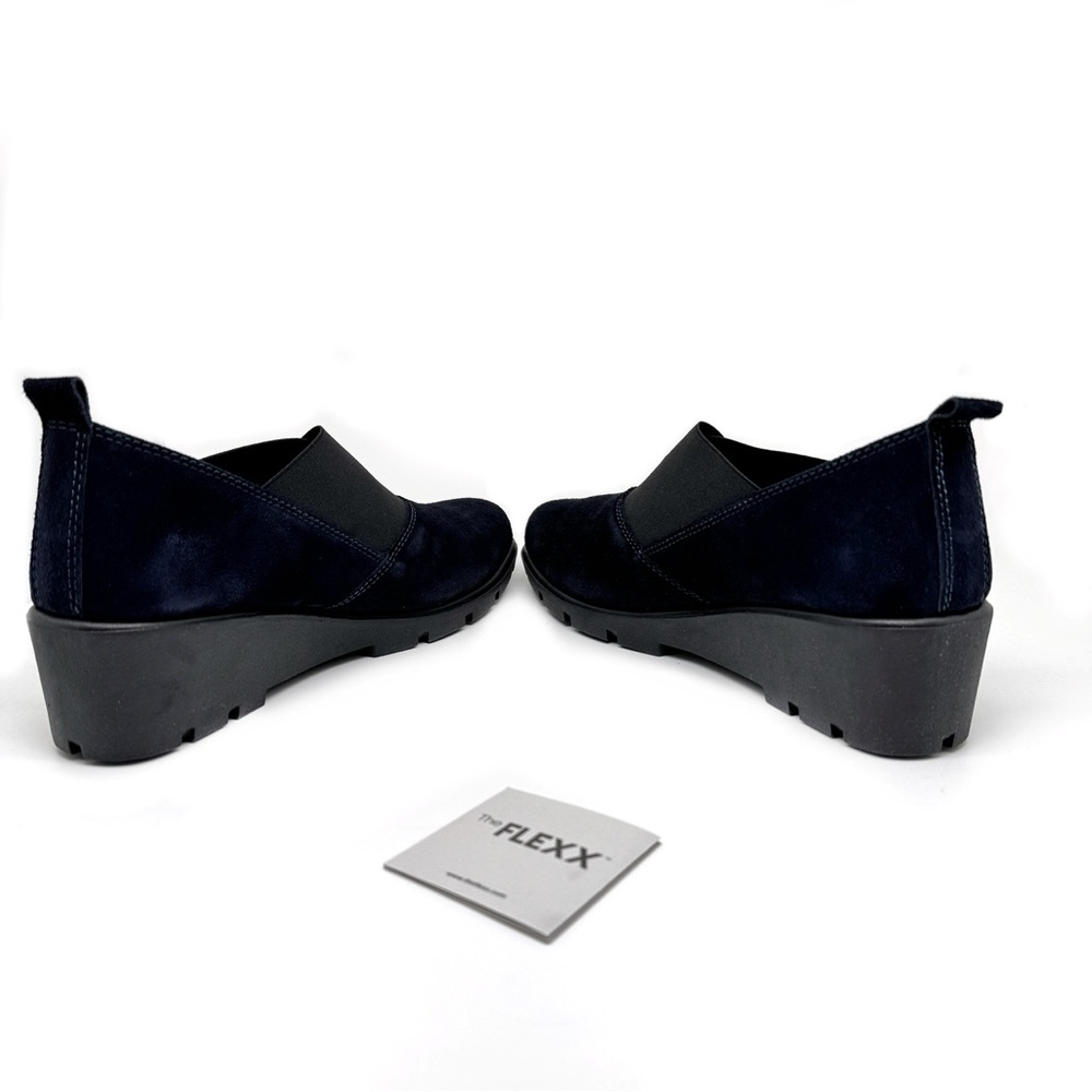 THE FLEXX Women's Dark Blue and Black Wedges Size 9 - Picture 4 of 10